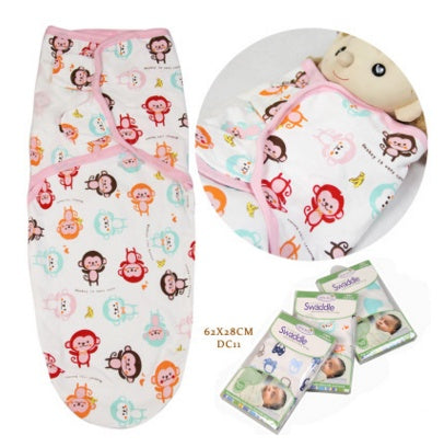 Baby cotton wrap towel, cartoon sleeping bag and anti-startle swaddle