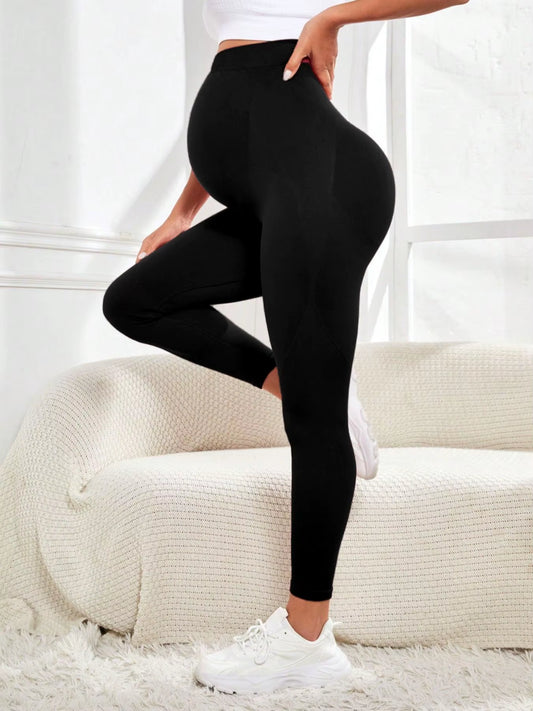 High Waist Pregnancy Leggings Maternity Clothes for Pregnant Women Belly Support Knitted Leggins Body Trousers