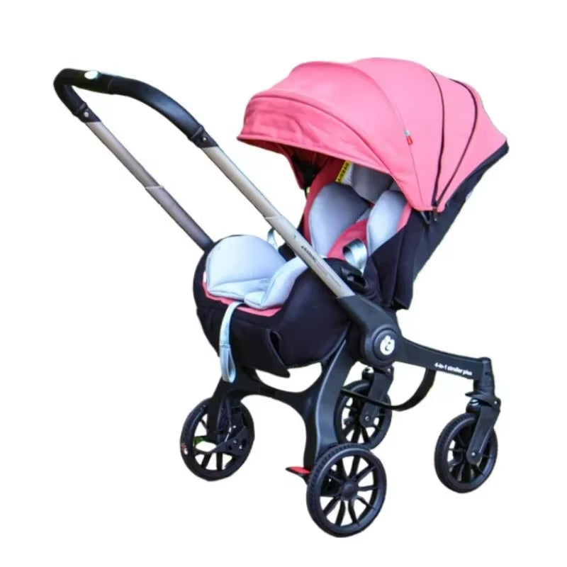 2025 New Four-In-One Multifunctional Newborn Stroller Lightweight Foldable Car Seat Two-Way High View Baby Stroller Baby Carrier