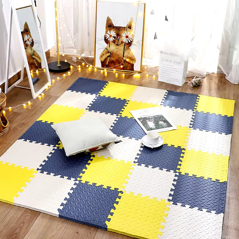 12Pcs Foam Baby Play Mat Puzzle Mat Kids Interlocking Exercise Tiles Rugs Floor Tiles Toy Carpet Soft Carpet 30*30*1Cm