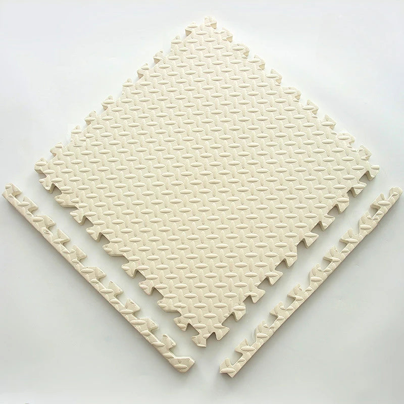 12Pcs Foam Baby Play Mat Puzzle Mat Kids Interlocking Exercise Tiles Rugs Floor Tiles Toy Carpet Soft Carpet 30*30*1Cm