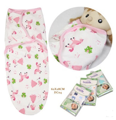 Baby cotton wrap towel, cartoon sleeping bag and anti-startle swaddle