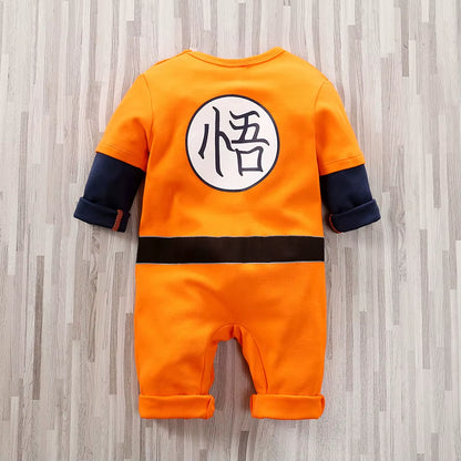 Baby Anime Clothes Vegeta Rompers Newborn Kuririn Roshi Training Outfit Infant Kids Halloween Cartoon Cosplay Costume Jumpsuit