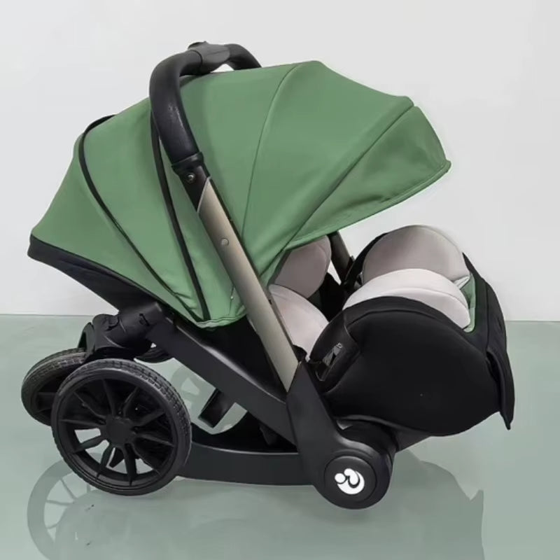 2025 New Four-In-One Multifunctional Newborn Stroller Lightweight Foldable Car Seat Two-Way High View Baby Stroller Baby Carrier