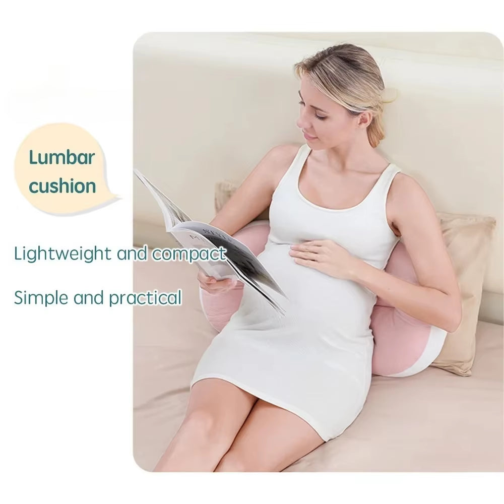 Pregnancy Pillow with 1Pc Free an Auxiliary Pillow Cotton Waist Support Pillow for Pregnant Women Sleeping Body Pillow