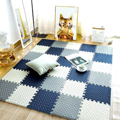 12Pcs Foam Baby Play Mat Puzzle Mat Kids Interlocking Exercise Tiles Rugs Floor Tiles Toy Carpet Soft Carpet 30*30*1Cm