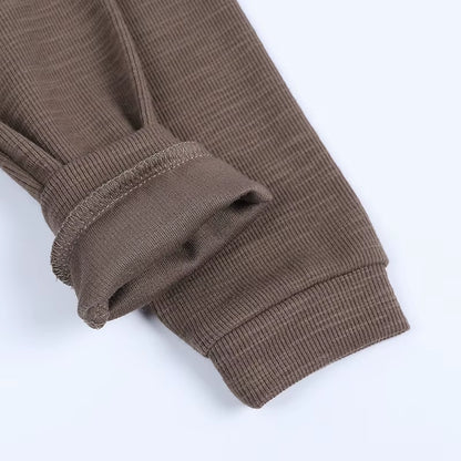 Baby Rompers Boys Girls Newborn 0 to 3 6 9 12 18 Months Boutique Cotton Long Sleeve Rabbit Ear Infant Onesie Spring Fall Clothes