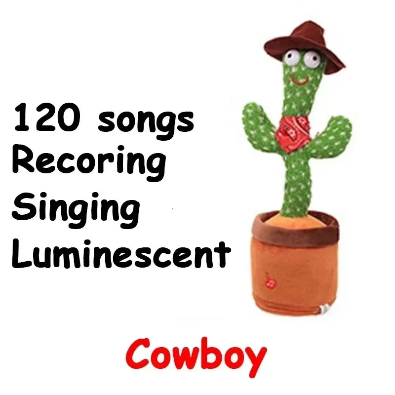 Dancing and Talking Cactus Toy Sunshine Cactus Children'S Electronic Plush Toy with 120 Songs Children'S Birthday Gifts